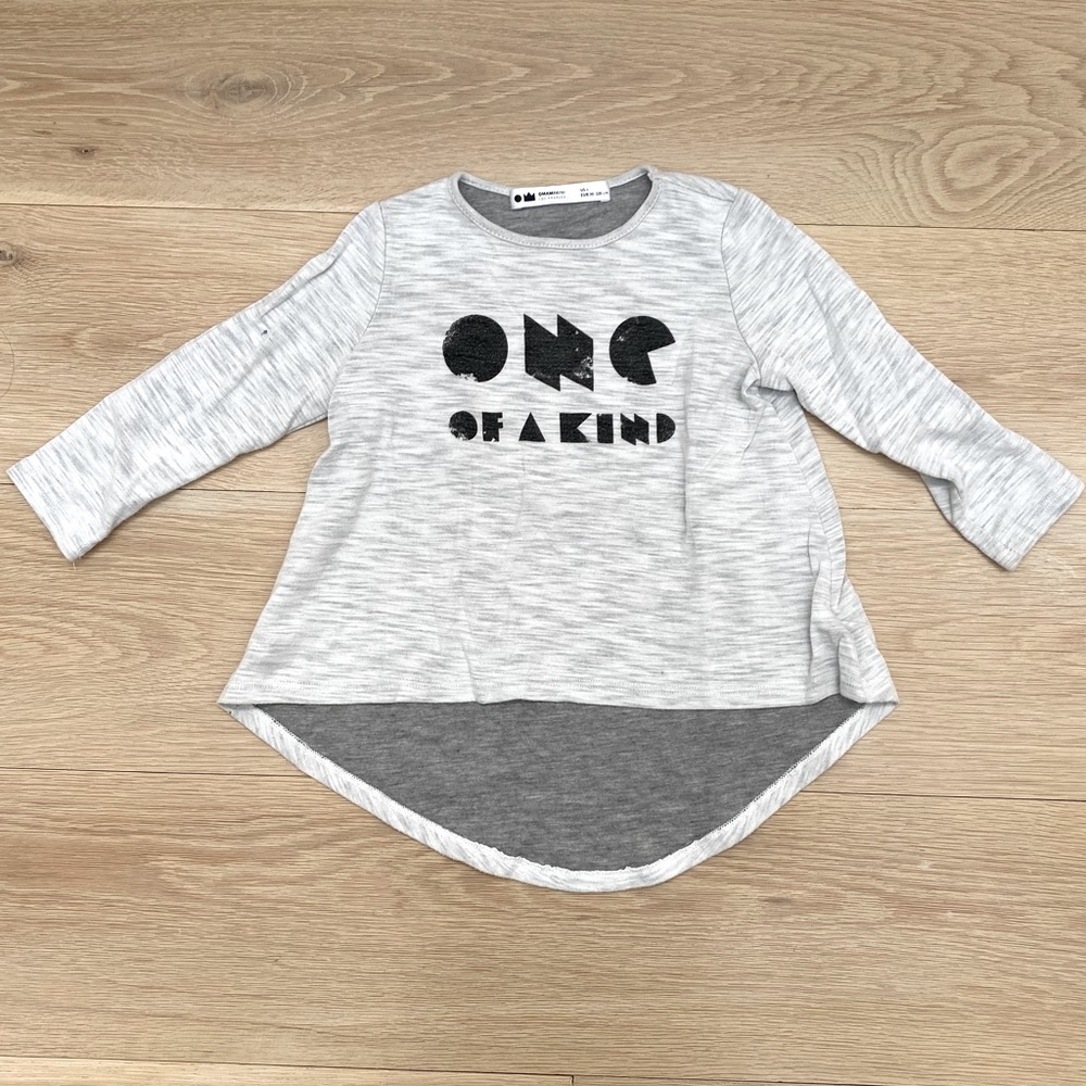 Omami Mini Girls Grey Long Sleeve, 4